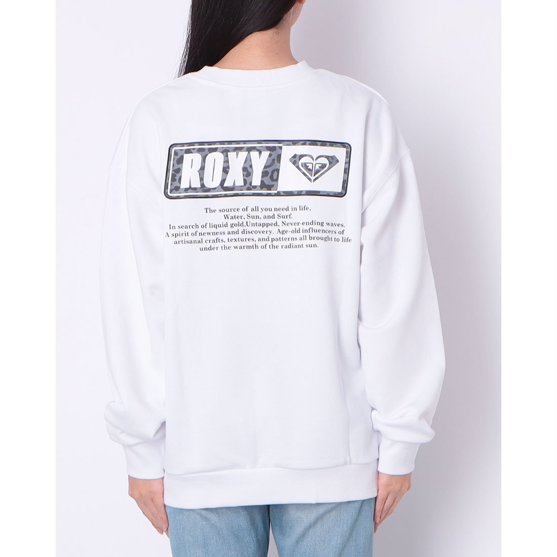 トレーナー スウェット SQUARE LOGO PULL OVE /ロキシー速乾ロゴバックプリントクルーネックスウェットトレーナー レディース Roxy SQUARE LOGO PULL OVER ウィメンズ スウェットトップス 速