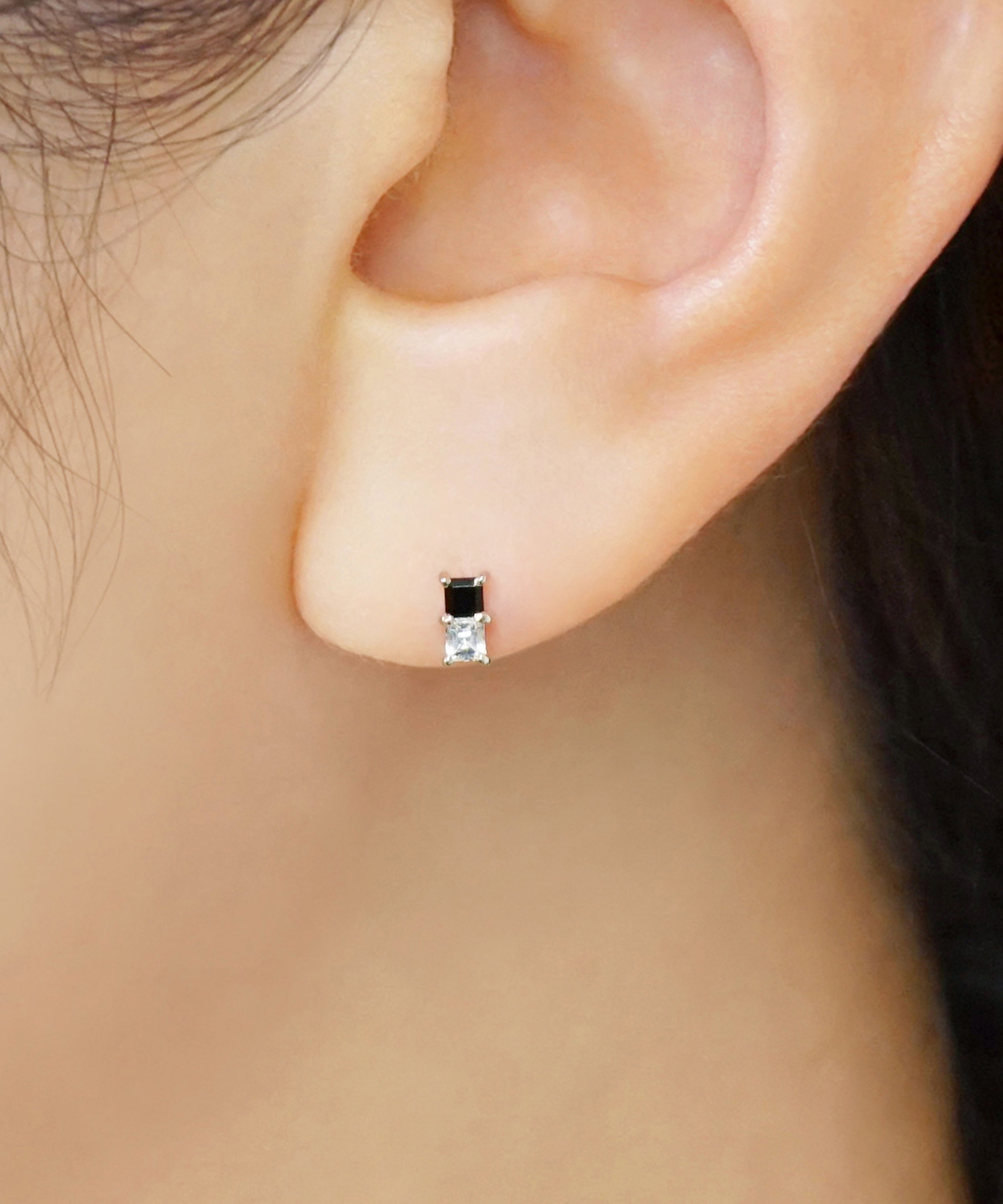 テイクアップ ピアス テイクアップ TAKE－UP [ セカンドピアス] Pt オニキス×ホワイト