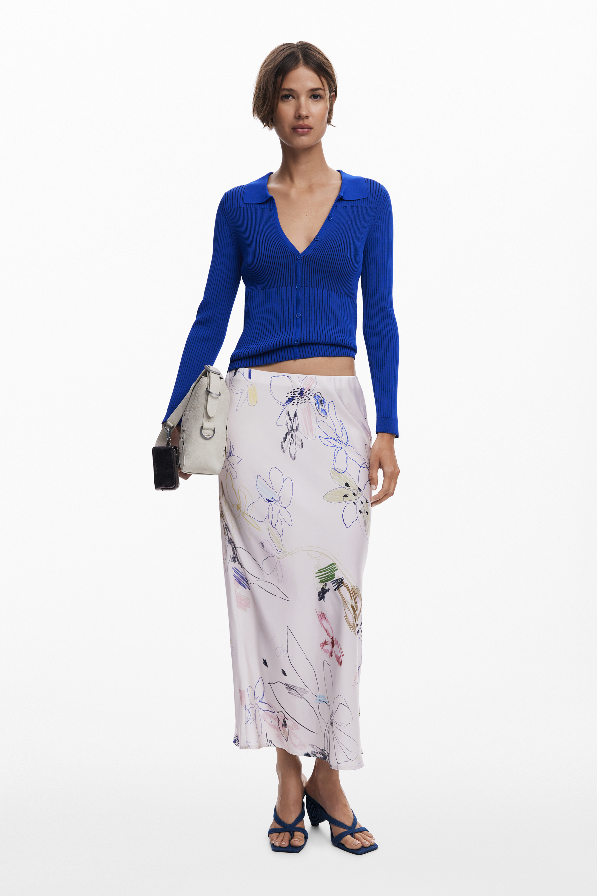 デシグアル Desigual 薄手のボタン付きセーター(508452658