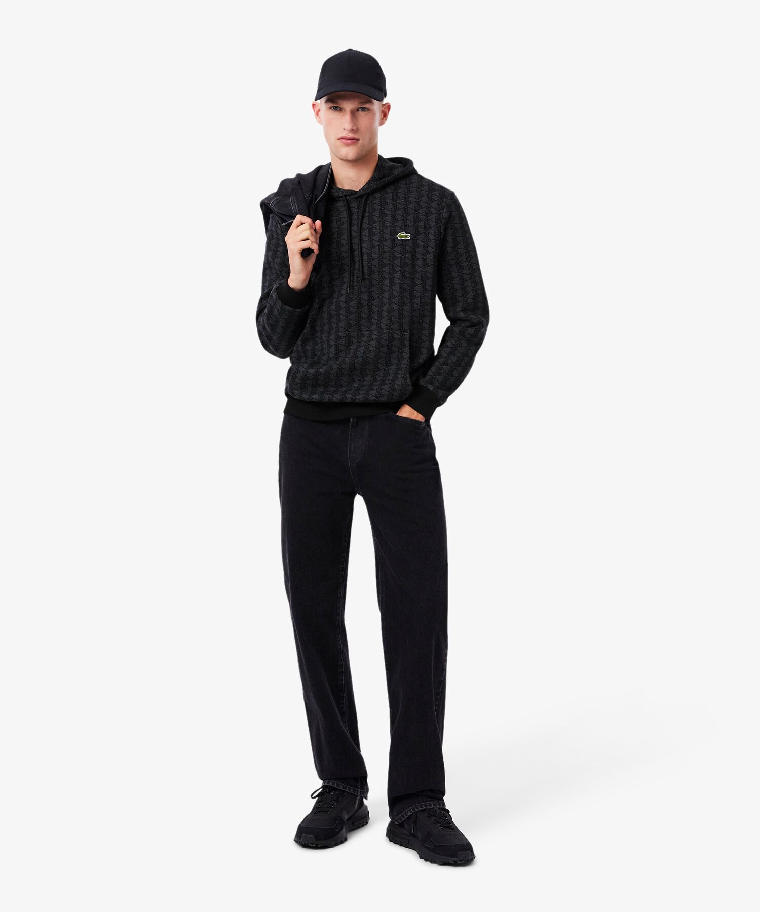 ラコステ LACOSTE オールオーバーモノグラムスウェット