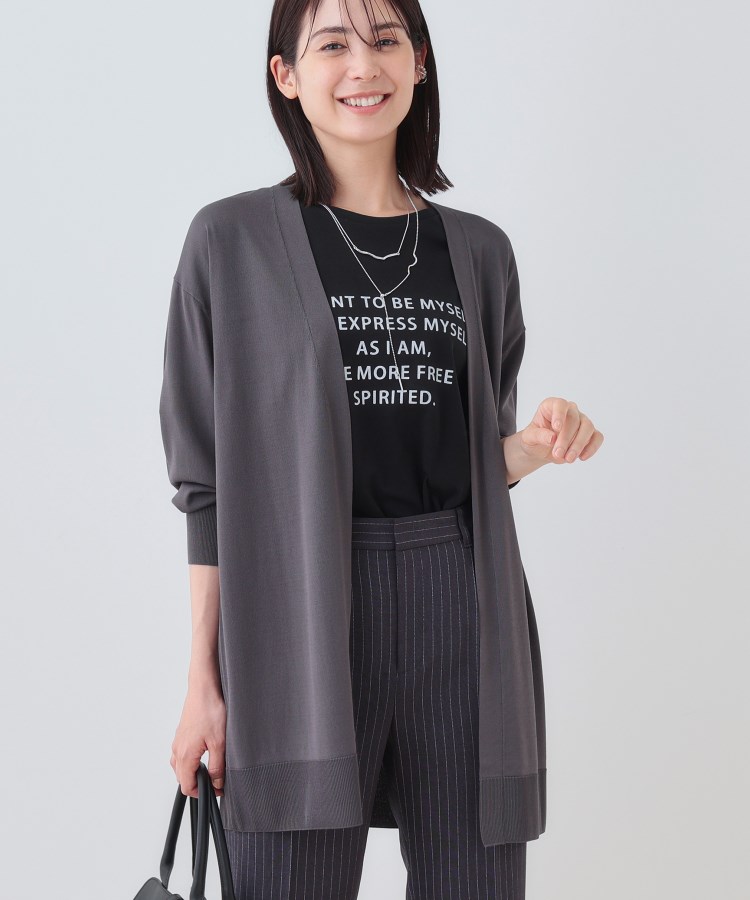 美品/インディヴィ INDIVI ニットカーディガン 表記 38号 9号 M 相当 古着 黒 ブラック レディース 春 夏 トップス 長袖 麻混 羽織り 変形 楽天市場】美品【中古】インディヴィ INDIVI ニットカーディガン