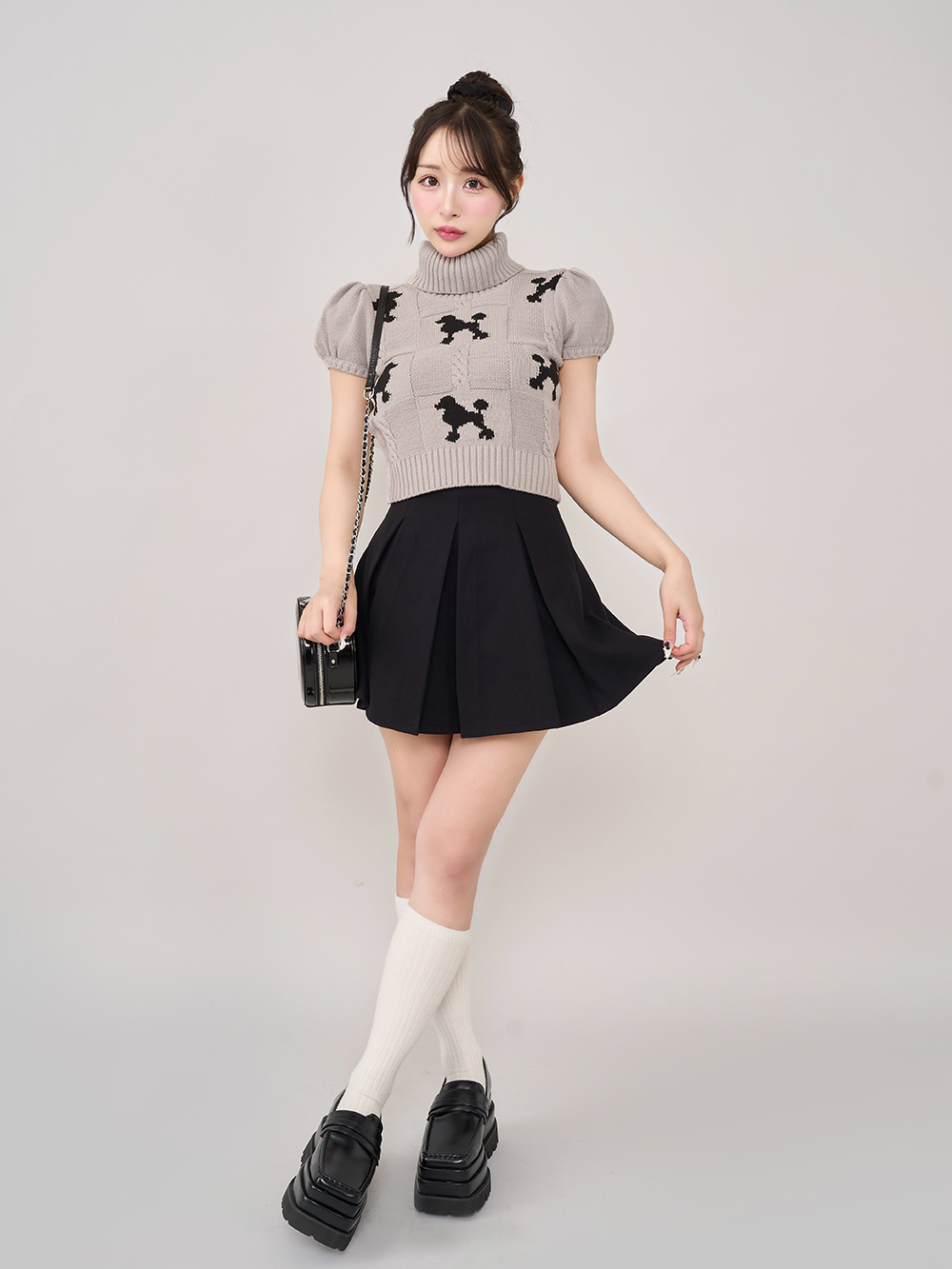 スカート darich ダーリッチ Darich ハイウエストボックスミニスカート(508455940