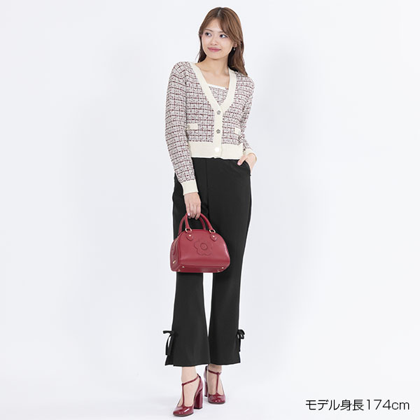 MARY QUANT　マリークワント　ツイード　英国チェック　モヘヤ混ピーコート MARY QUANT（マリークワント）の「チェックステンカラー