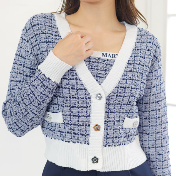 MARY QUANT　マリークワント　ツイード　英国チェック　モヘヤ混ピーコート LILY BROWN×MARY QUANT】60年代ロンドンのストリートカルチャー