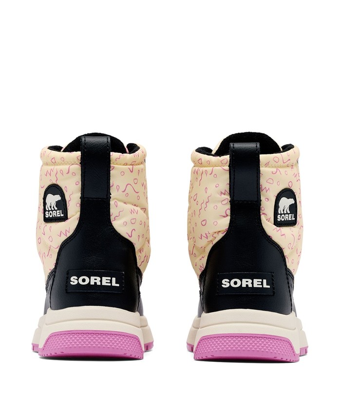 SOREL キッズ　ユースウィットニーパフィーミッド　ダークグレー23.0cm ソレル（SOREL）（キッズ）ショートブーツ グレー ジュニア