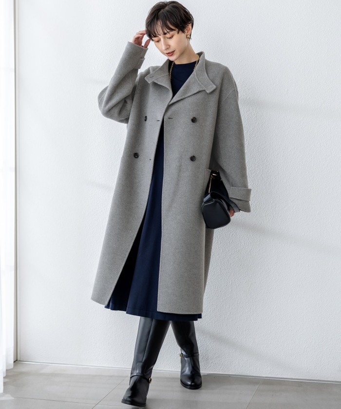 23区　2024aw 新品タグ付き　ヴィスコースストレッチバックデザインニット 洗える/吊り干しOK】ヴィスコースストレッチ バックデザイン