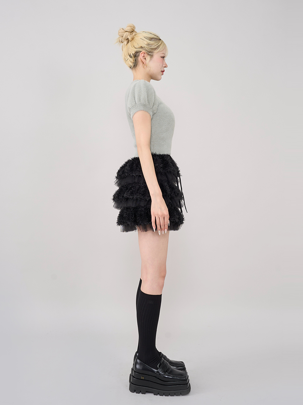 Darichランダムフリルミニスカート【ブラック】F-L Darich スカート ランダムフリルミニスカート : ZOZOTOWN Yahoo