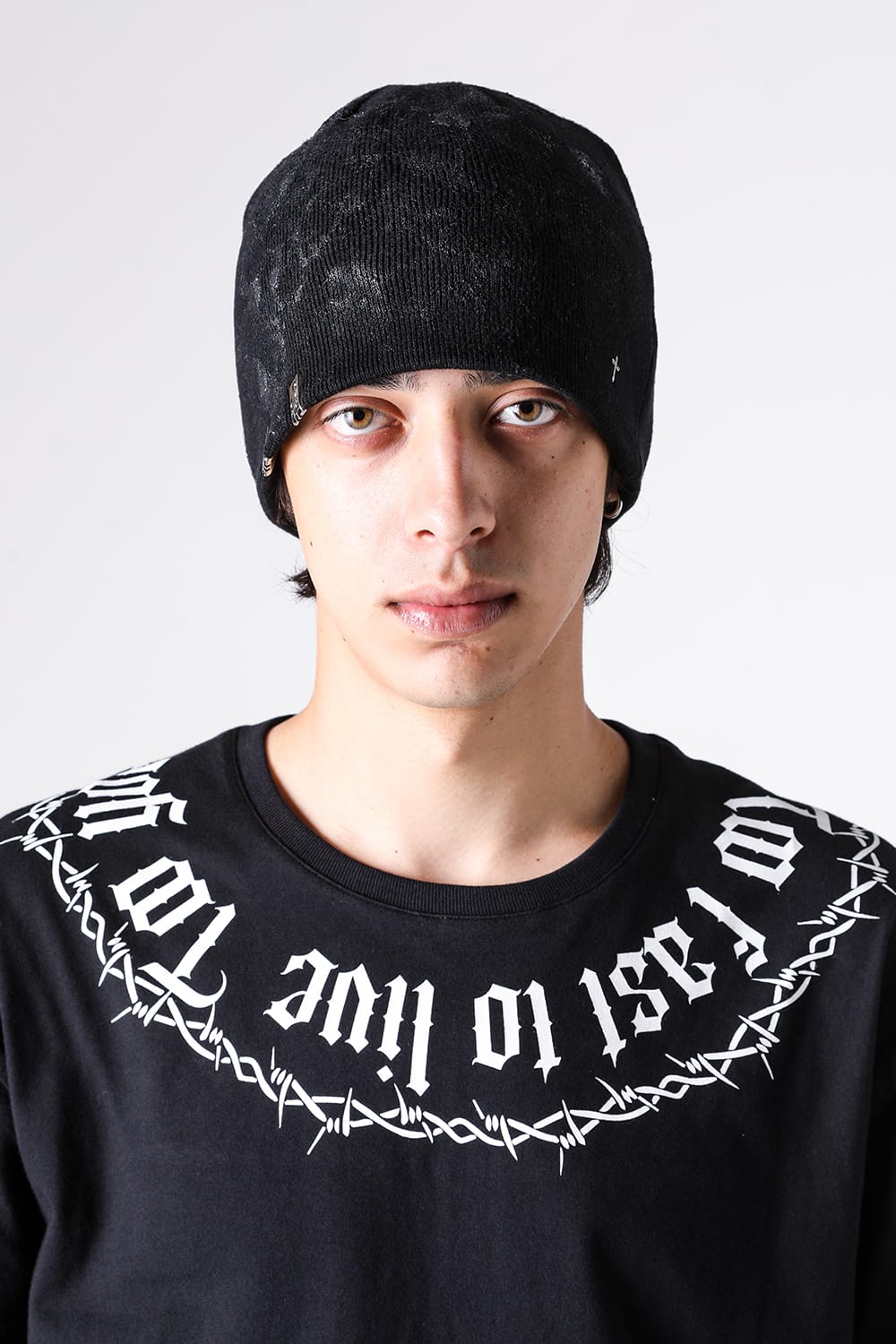 Last Nest ニット帽 LAST NEST / old english letter knit cap - OTHELLO KUMAMOTO