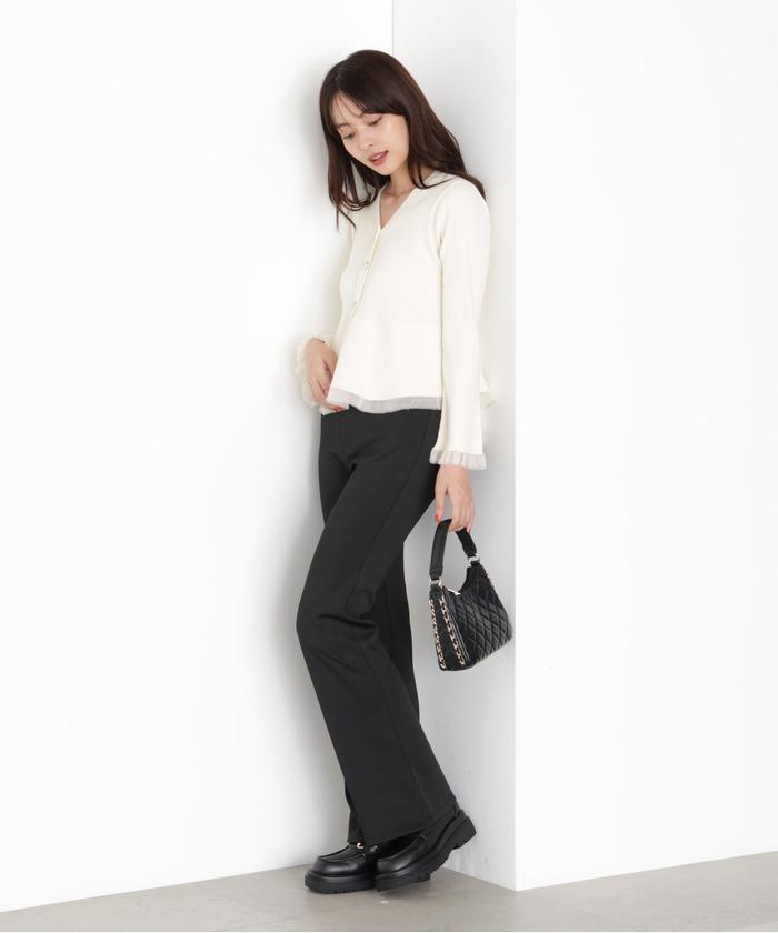 新品未使用　ADORE へプラムニットジレ　ブラック ADORE｜◇エアーストレッチペプラムニット | Rakuten Fashion