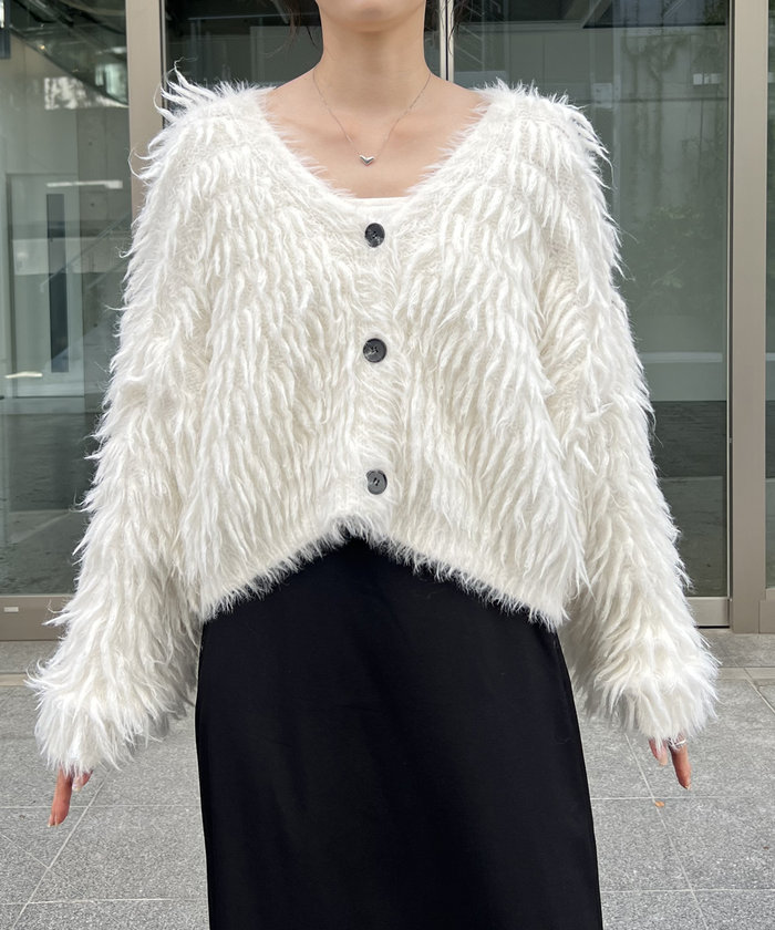 CAPRICIEUX LE'MAGE WフェイスZIPカーディガン CAPRICIEUX LE'MAGE（カプリシューレマージュ）の「WフェイスZIP