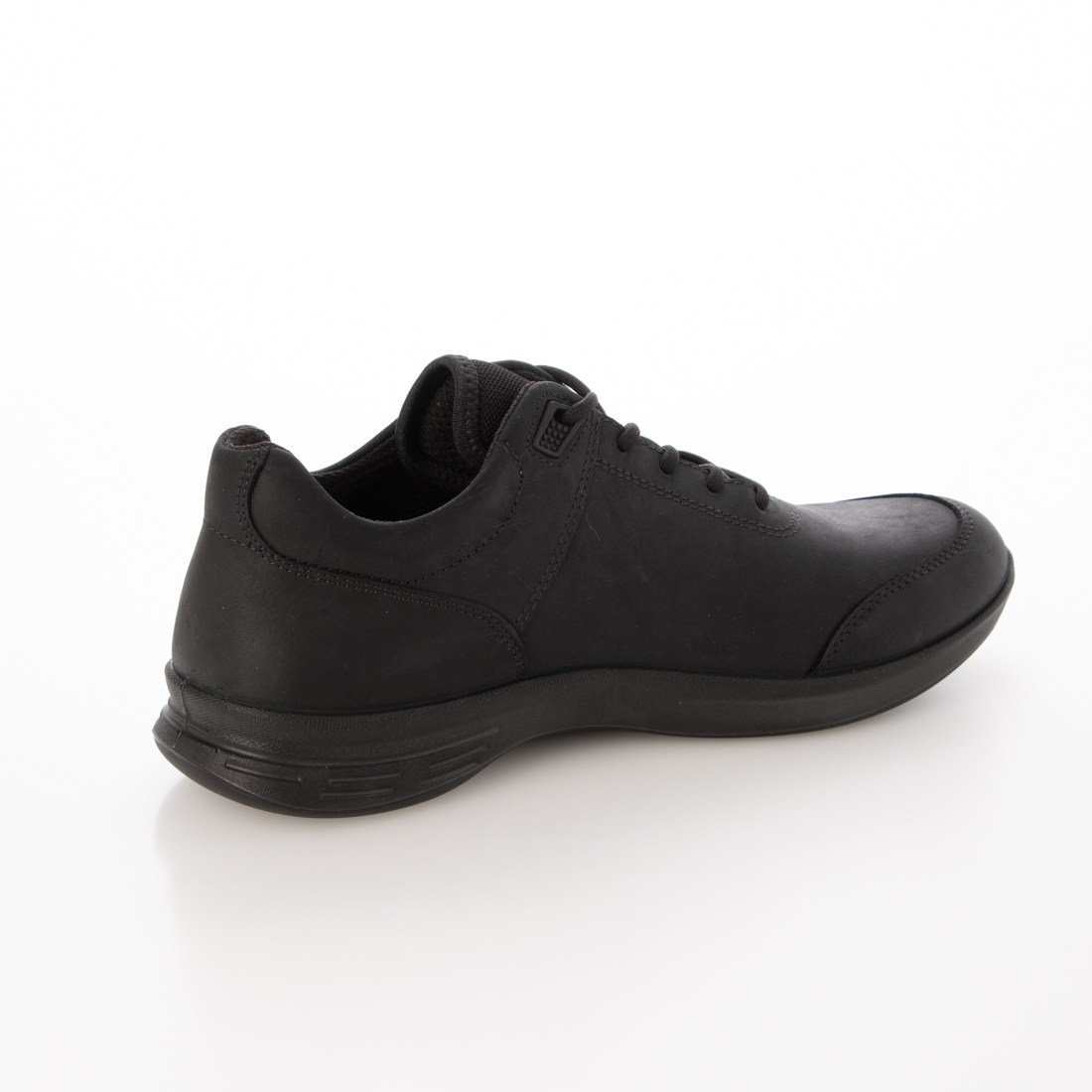 ✨極美品✨【ecco エコー】レザースニーカー 26cm 黒 3E 幅広 ECCO エコー スニーカー メンズ シューズ レースアップ レザー