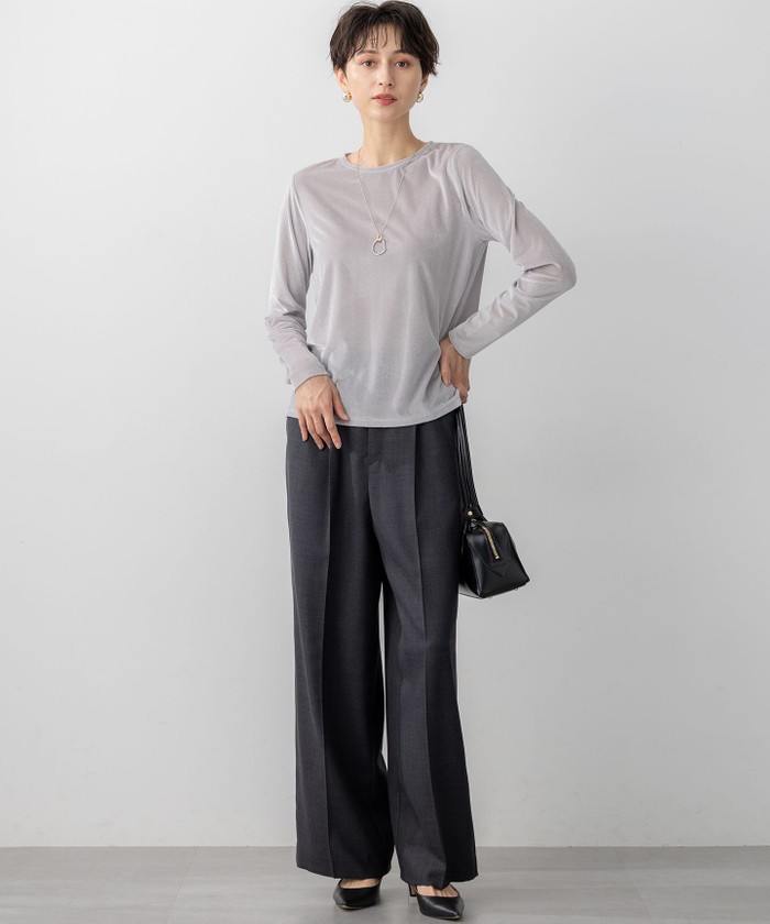 稀少 ロングモレ 天然素材 HAKUJI ハクジ Tencel cotton L/S PO テンセル コットン ロング