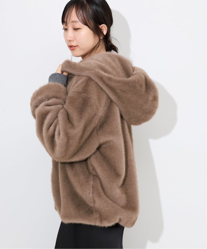 スローブイエナ エコファーブルゾン SLOBE IENA（スローブイエナ）の「ECOPEL ノーカラーエコファー
