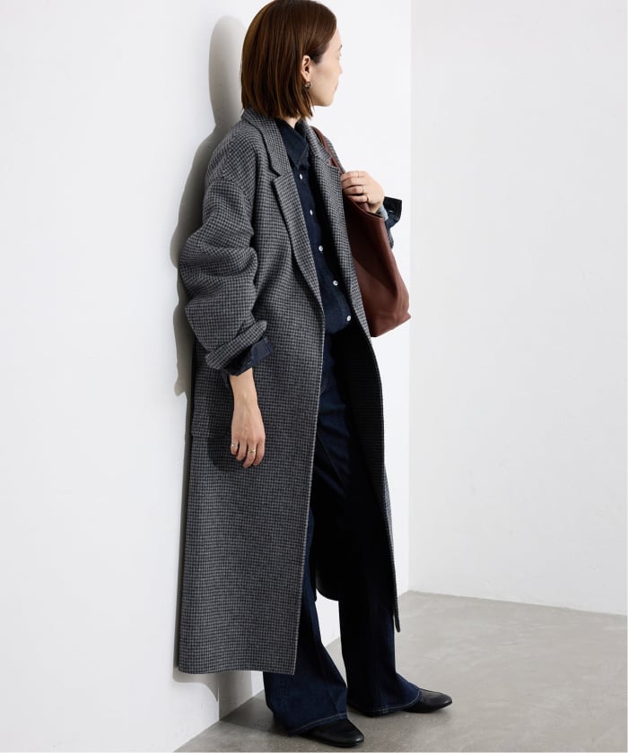 予約》souple wool ダブルフェイスロングコート(508472289