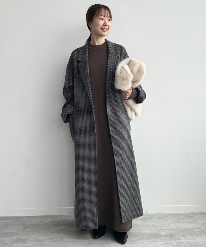 予約》souple wool ダブルフェイスロングコート(508472289