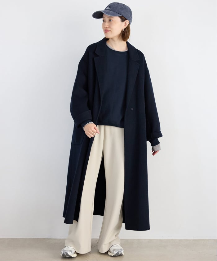 予約》souple wool ダブルフェイスロングコート(508472289