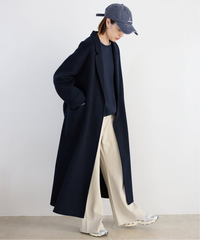 予約》souple wool ダブルフェイスロングコート(508472289