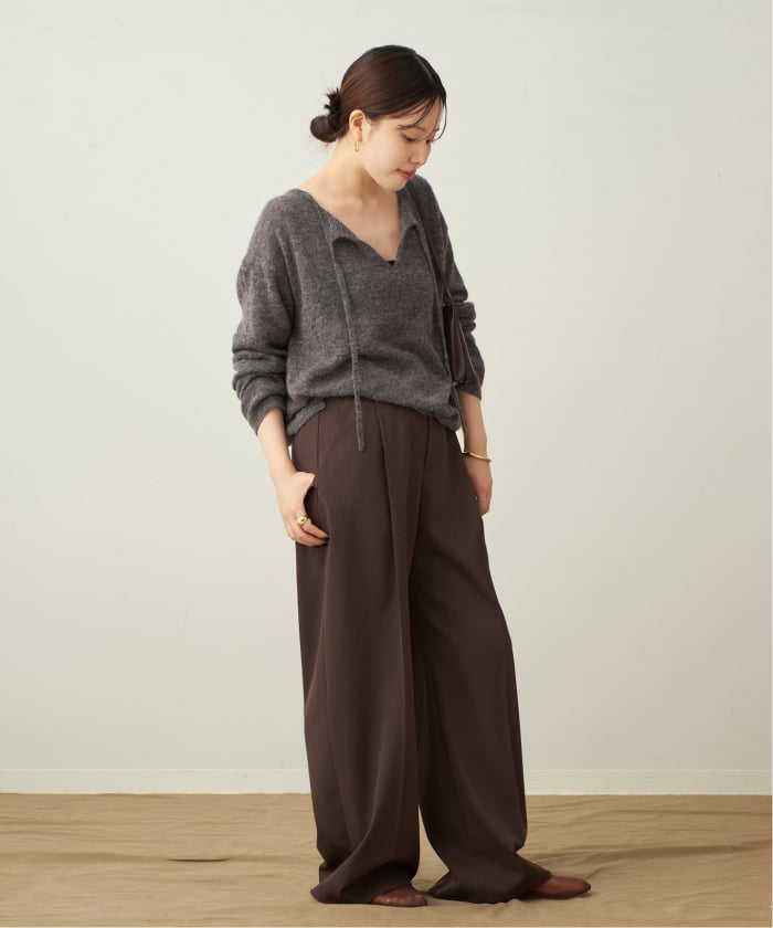 Plage プラージュ　アルパカウールニット　2023AW ALPACA WOOL HENP CN プルオーバー（ニット／セーター）｜Plage