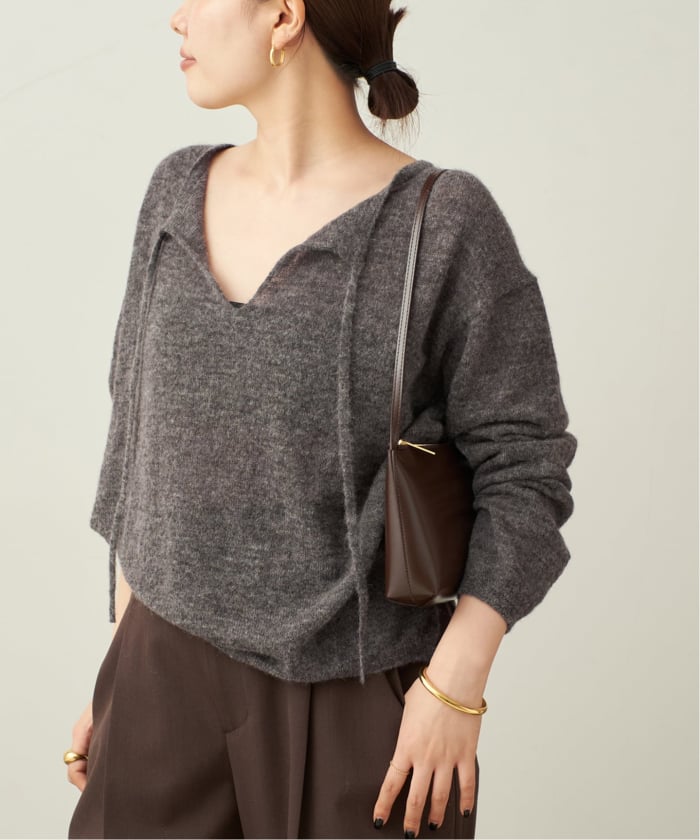 Plage プラージュ　アルパカウールニット　2023AW ALPACA WOOL HENP CN プルオーバー（ニット／セーター）｜Plage
