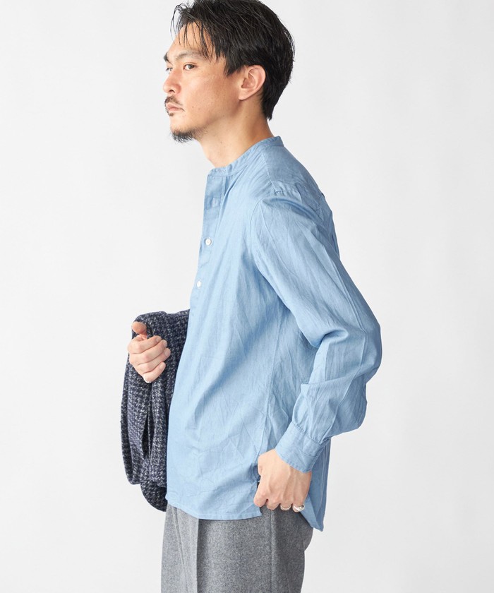 SHIPS別注】Salvatore Piccolo: シャンブレー プルオーバー