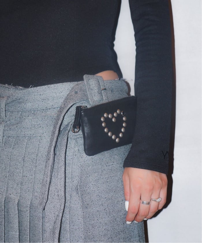 Geek Office / ギークオフィス】OPEN YY Woven HEART STUD CHAIN