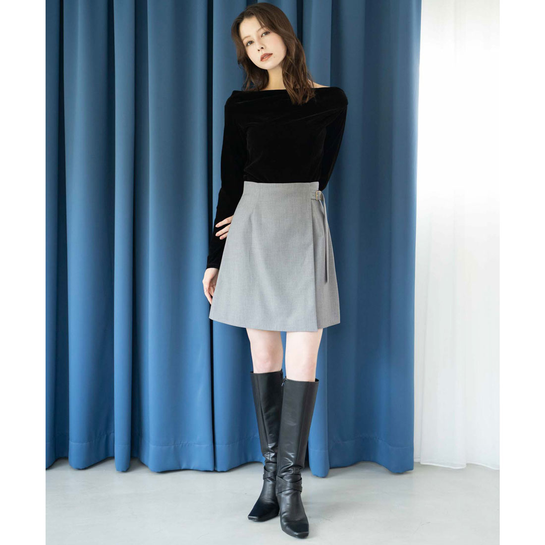 【関税込み】Luna Del Pinal ミニスカート anana]デニムフレアスカート | KOBUNSHA SELECT SHOP | [anana