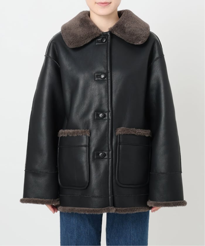 【美品】ムートンコート　リバーシブルS 予約》リバーシブルムートンライクコート(508474362) | ベーセー