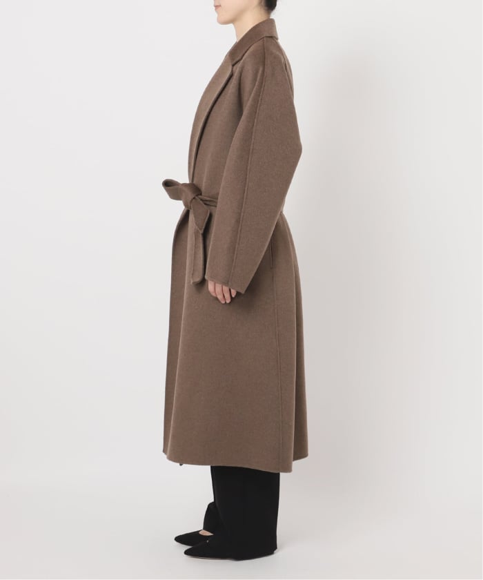 美品　ヴェルメイユパーイエナ　Aラインロングリバーコート　近年　スプリングガウン 予約》カシミヤリバーロングコート(508474473) | ヴェルメイユ