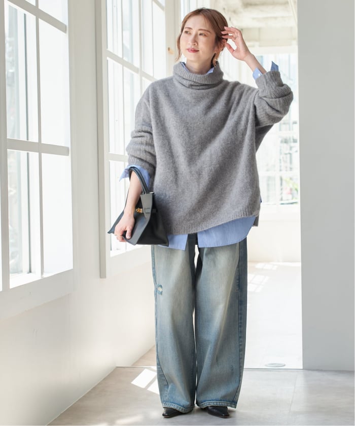 Spick &amp; Span - 未使用☆フォックスウール ロングリブタートルプルオーバー☆スピックアンドスパン Spick & Span｜《追加予約》フォックスウールミックスロングリブ