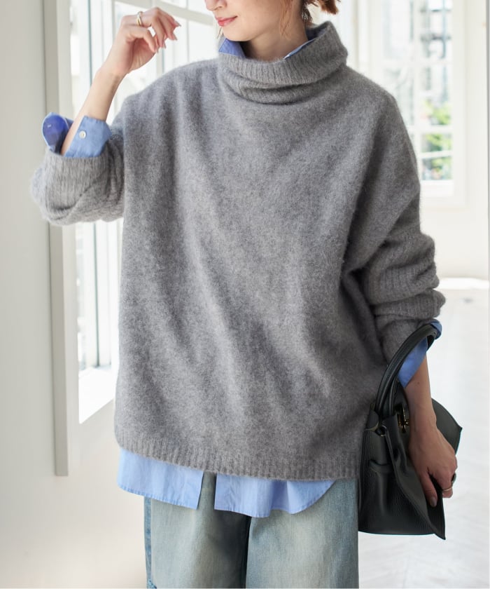 Spick &amp; Span - 未使用☆フォックスウール ロングリブタートルプルオーバー☆スピックアンドスパン Spick & Span｜《追加予約》フォックスウールミックスロングリブ