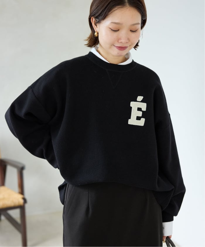 未使用サガラ刺繍スウェットライクニット SLOBE IENA スローブ WEB限定カラー有り/追加予約》サガラ刺繍スウェットライクニット