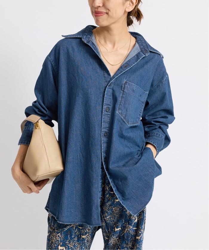 新品　IENAデニムBASICシャツ 予約》7.5oz デニムシャツ(508474811) | イエナ(IENA) - d fashion