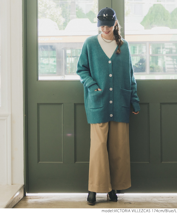 セール 50%OFF】コカ coca ふあふあヤク風ニットカーディガン