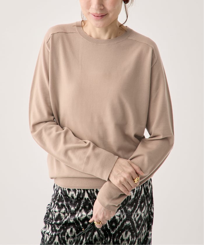 値上げ ヴェルメイユパーイエナ　2024AWロゴスエット 予約》GLOW wool crew knit(508477590) | ヴェルメイユ パー