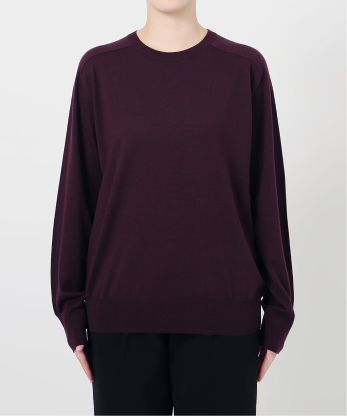 2023年AW ヴェルメイユパーイエナ　ニット 予約》GLOW wool crew knit（ニット／セーター）｜VERMEIL par