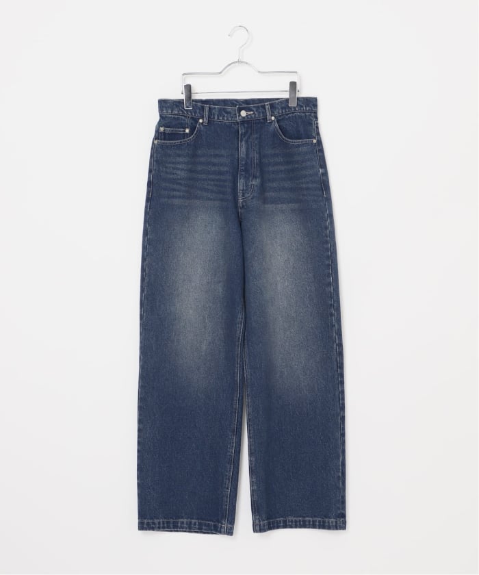シュタイン　青 ストレートデニムパンツ シュタイン 青 ストレートデニムパンツ