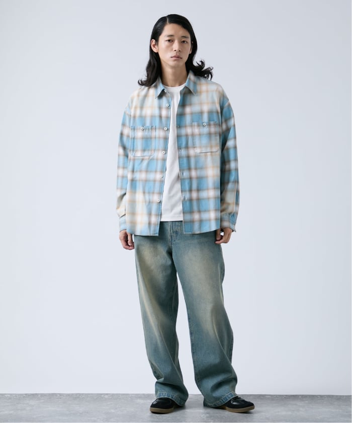 BC STOCK デニム B.A.C.D] NEW 13oz ワイドストレートデニムパンツ(508477625
