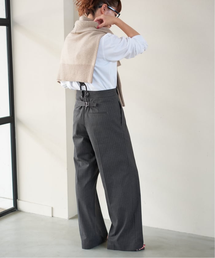 予約》サスペンダー付きワイドストレートパンツ(508477945