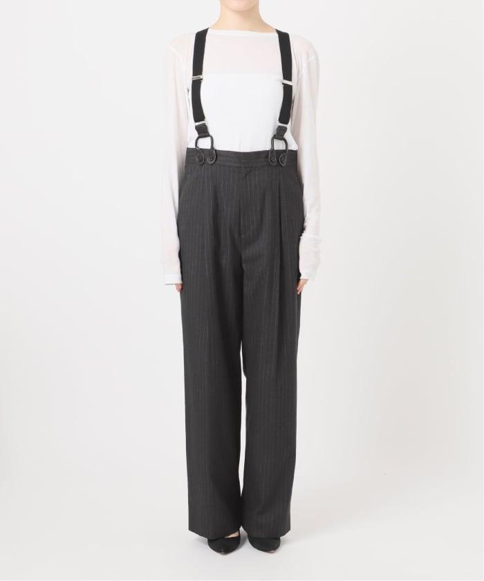 予約》サスペンダー付きワイドストレートパンツ(508477945