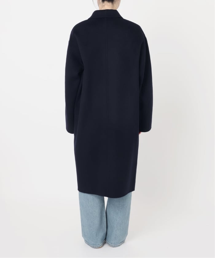 フレームワーク　黒 ダブルブレスト ウールコート TAILORED DOUBLE-FACED WOOL COAT テーラードダブルフェイス
