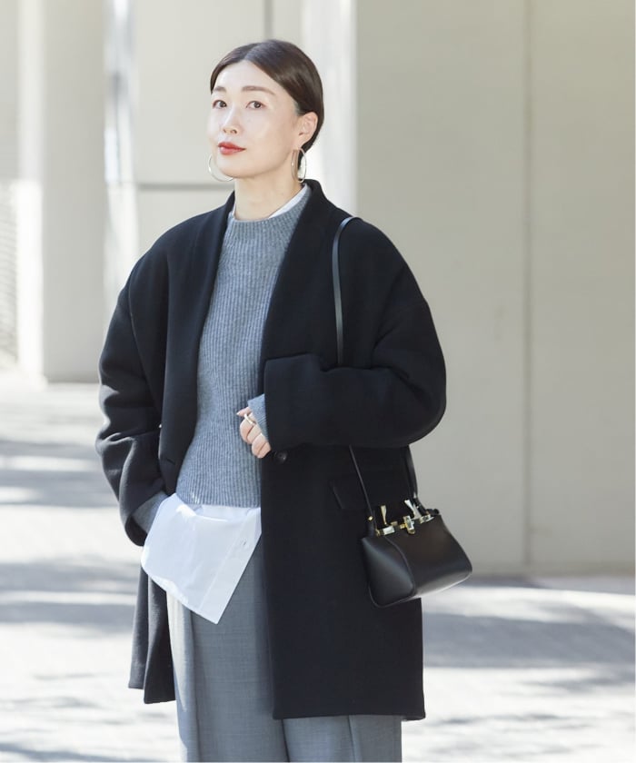 ジャーナルスタンダードレサージュ　GIOLICA ヘリンボンコクーンコート ジャーナルスタンダードレサージュ GIOLICA ヘリンボンコクーン