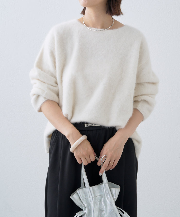 omekashi ファーカシミヤワイドニット omekashi ファーカシミヤワイドニット