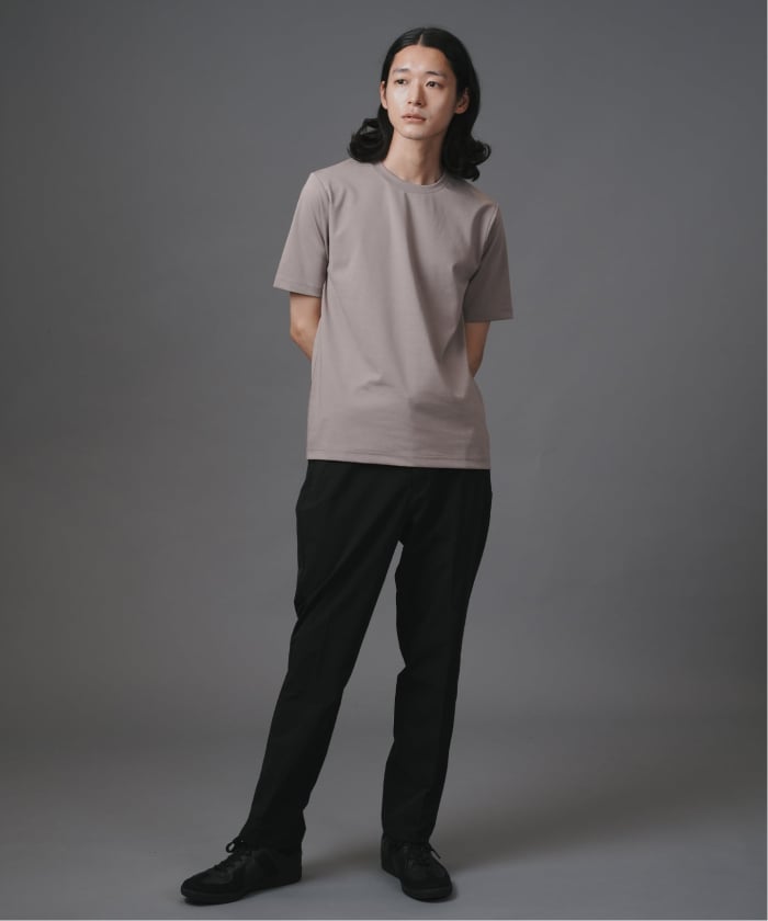 1989 STUDIO クルーネック半袖tシャツ ブラック FW24/25 ALMOSTBLACK - 【OUTLET】CREW NECK PRINT T / クルーネック