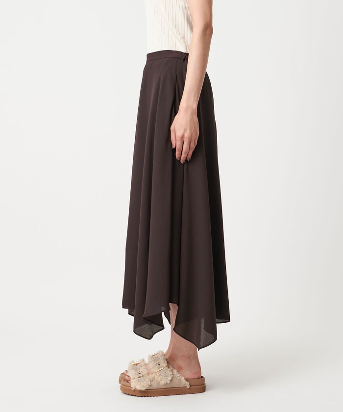 UNITED ARROWS ベルテッドフレアスカート イレギュラー ヘム フレア スカート(508482794) | ユナイテッド