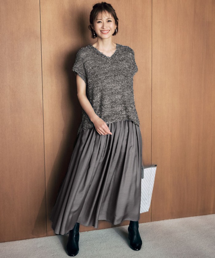 新品未使用 ellie プードルニット【BLACK】 YASHIKI / Shinsetsu Knit(BLACK) | シンセツニット(ブラック