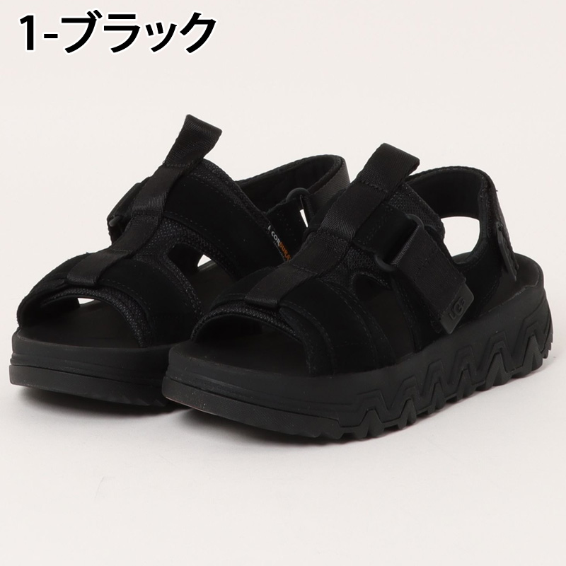 UGG ブラック スポーツサンダル 厚底 UGG ブラック スポーツサンダル 厚底 - メルカリ