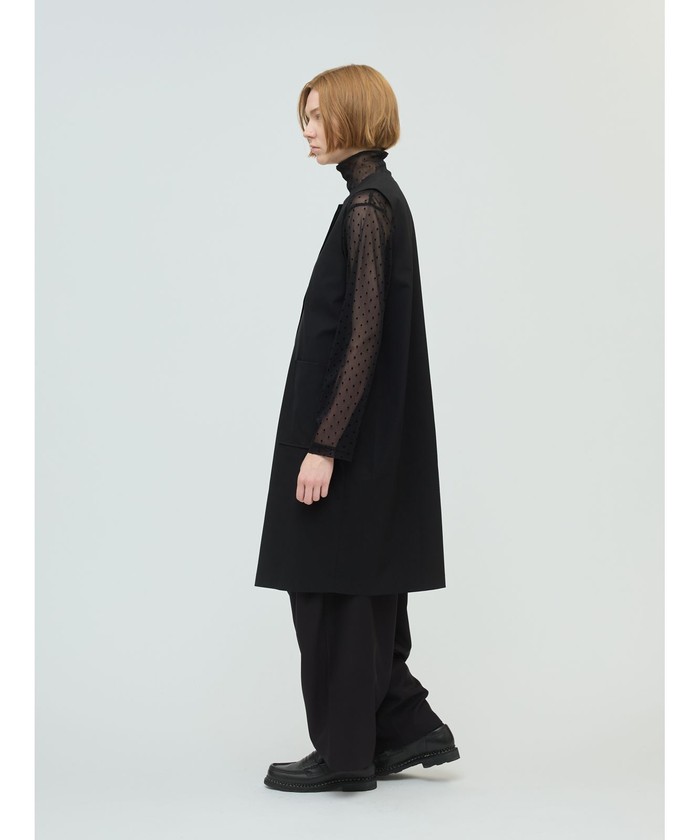 mizuiro ind メッシュドットハイネックプルオーバー(508483836