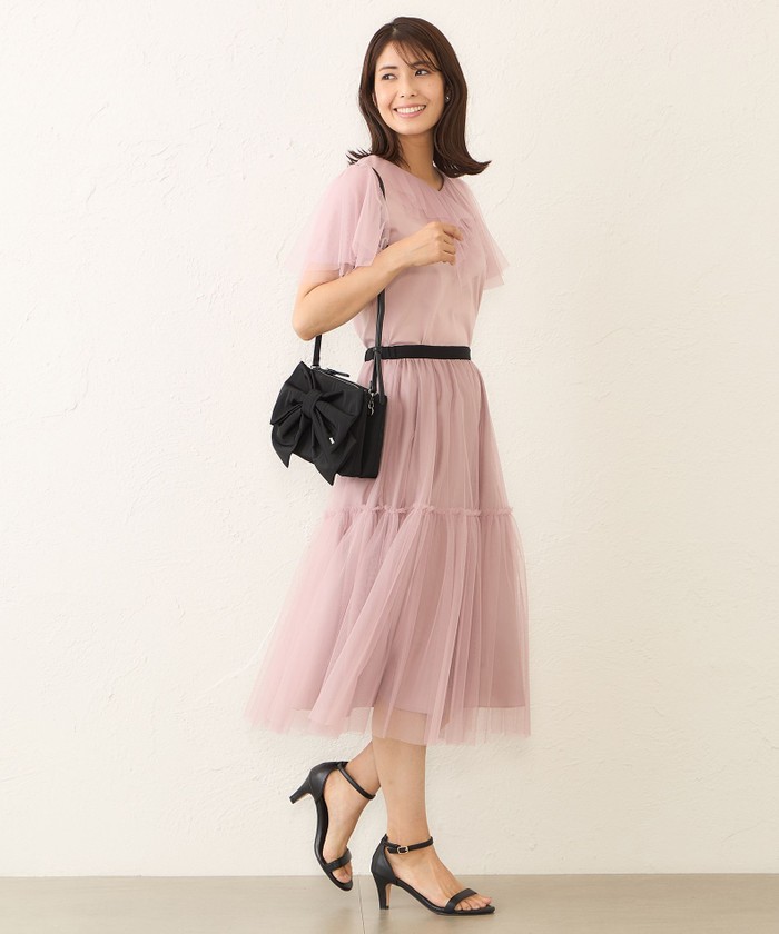 TO BE CHIC トゥービーシック　 カゴバック リボンチャーム取り外し可 TO BE CHIC トゥービーシック カゴバック リボンチャーム