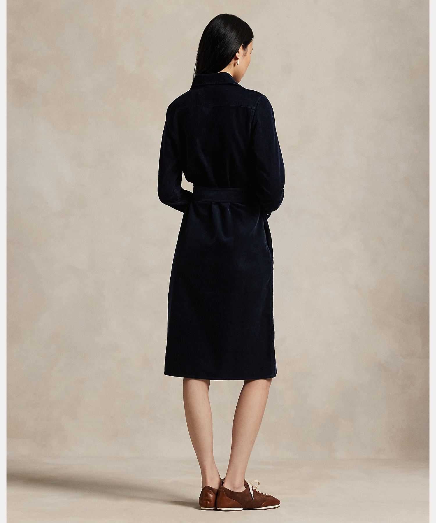 POLO RALPH LAUREN ベルテッド コーデュロイ シャツドレス POLO RALPH LAUREN シャツワンピース コーデュロイ ベルテッド