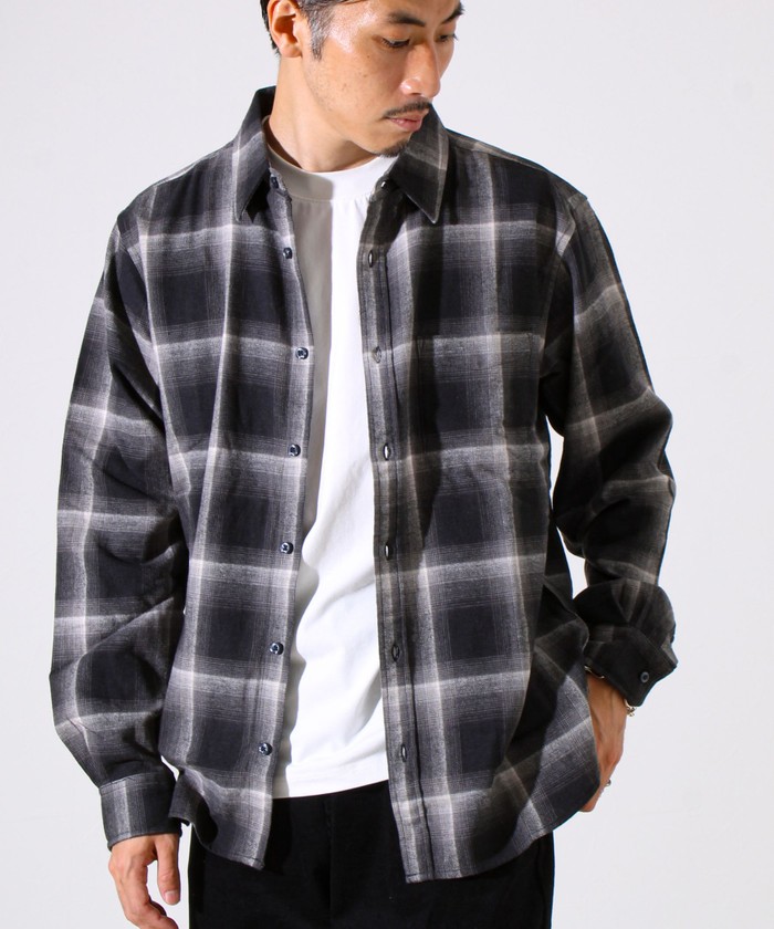 バリー トレーナー パネル・スウェットシャツ エンブロイダリー カシミヤ Olde Homesteader オールド ホームステッダー EXTRA COTTON RIB